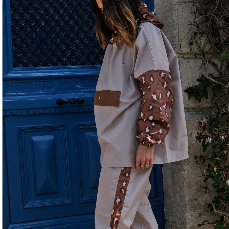 Poncho de pluie court vélo Poule Party Léopard déperlant imperméable polyester unisexe taille unique pratique écoresponsable urbain