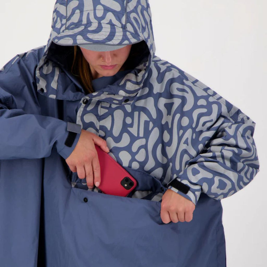 Poche de rangement du poncho de pluie réfléchissant avec capuche pour vélo Romea Urban Circus