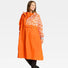 Poncho de pluie orange réfléchissant Urban Circus Romea pour vélo avec capuche et design moderne