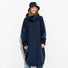 Poncho de pluie vélo Vivi Mari imperméable bleu marine avec capuche, protection optimale pour cyclistes urbains