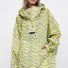 Poncho de pluie vélo Vivi Mari imperméable motif léopard jaune pour femme, protection stylée et fonctionnelle