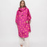 Poncho de pluie vélo Vivi Mari imperméable à pois rose et orange pour femme, style moderne et protection optimale