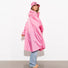 Poncho de pluie vélo Vivi Mari imperméable rose avec capuche, protection légère et élégante pour femme cycliste