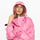Poncho de pluie vélo Vivi Mari imperméable rose avec capuche, parfait pour femme cycliste urbaine