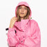 Poncho de pluie vélo Vivi Mari imperméable rose avec capuche, parfait pour femme cycliste urbaine