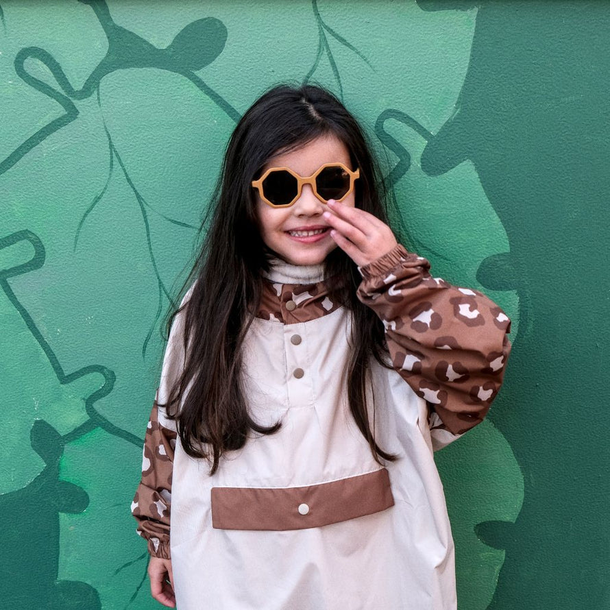 Poncho vélo fille mode Poule Party léopard