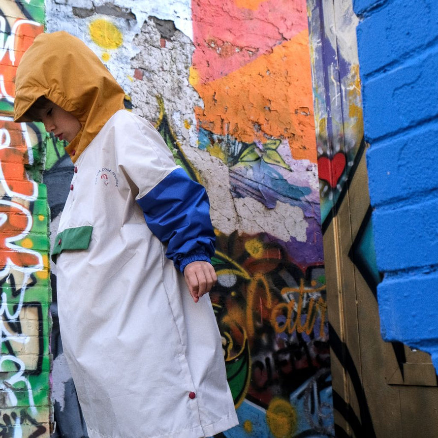 Poncho vélo enfant fun Poule Party old school