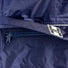 Détail de la fermeture éclair sur poncho vélo imperméable adulte Hock Rain Stop bleu