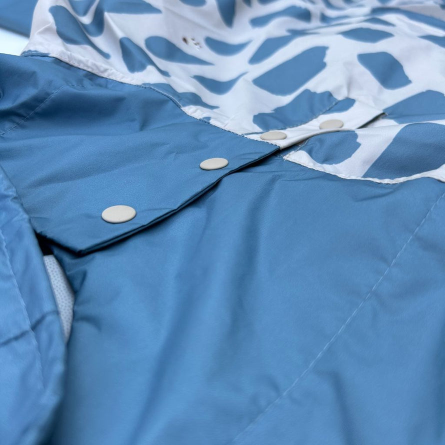 Poncho vélo design Poule Party fermeture pressions