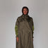 Poncho de pluie vélo recyclé Rainkiss Classic Green, protection imperméable et durable pour cyclistes urbains
