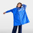 Poncho vélo zippé réfléchissant Urban Circus Francigena bleu clair avec motifs pour protection et sécurité cycliste