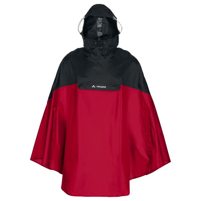 rouge-vue-avant
Vue avant du poncho vélo Vaude Covero II rouge et noir avec capuche à visières et poche frontale