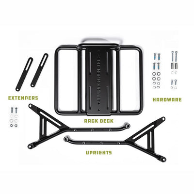 Porte-bagages Avant Vélo Universel - Acier Noir - Pour VTT Ou Vélo De Touring - Neuf
