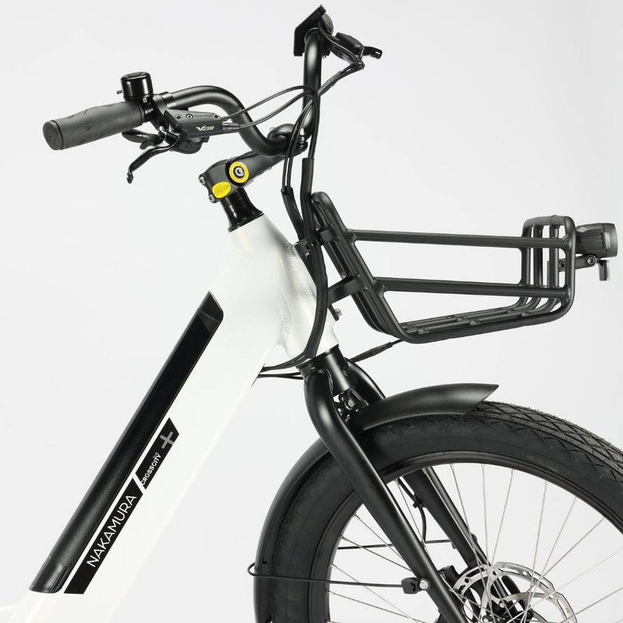 Porte-bagage avant PNA pour vélo Nakamura en acier noir haute résistance pour transport sécurisé et durable