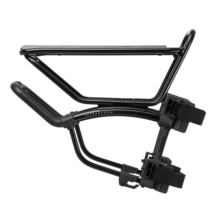 Porte-bagages avant Topeak TetraRack GR1 noir pour vélo robuste et léger