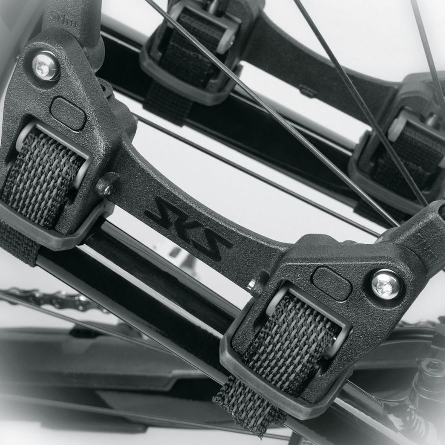 Porte-bagages à fixer sur les haubans, adaptable à tous types de vélos