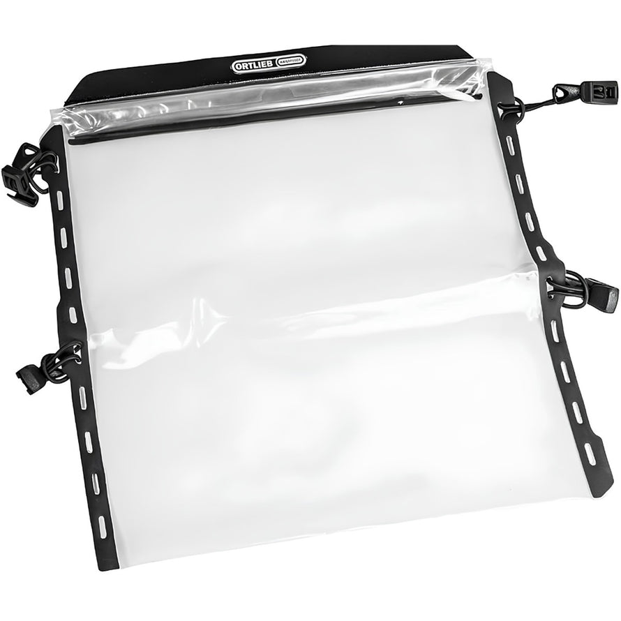 Porte carte transparent Ortlieb pour sacoche de guidon vélo, protection efficace contre pluie et poussiere