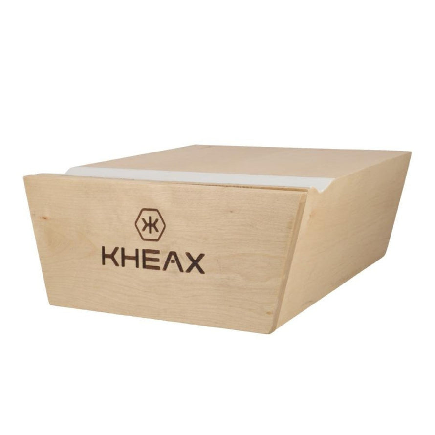 Porte-vélo mural en bois Kheax avec tiroir intégré pour rangement pratique