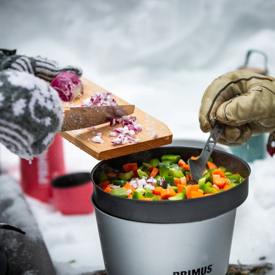 Popote Essential Pot Set 2.3 L Primus, batterie de cuisine compacte idéale pour randonnées et sorties vélo