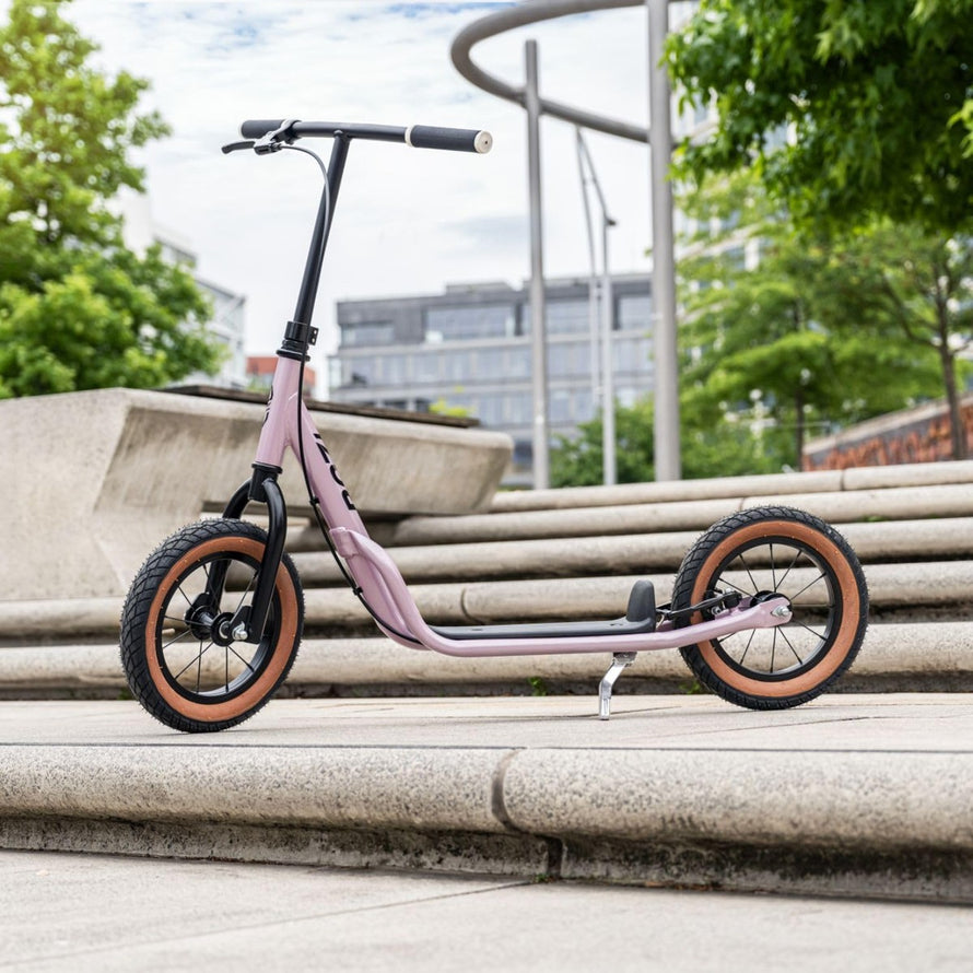 Trottinette enfant Puky R 07 L avec pneus gonflables, modèle rose clair, adaptée aux enfants dès 4 ans pour debuter