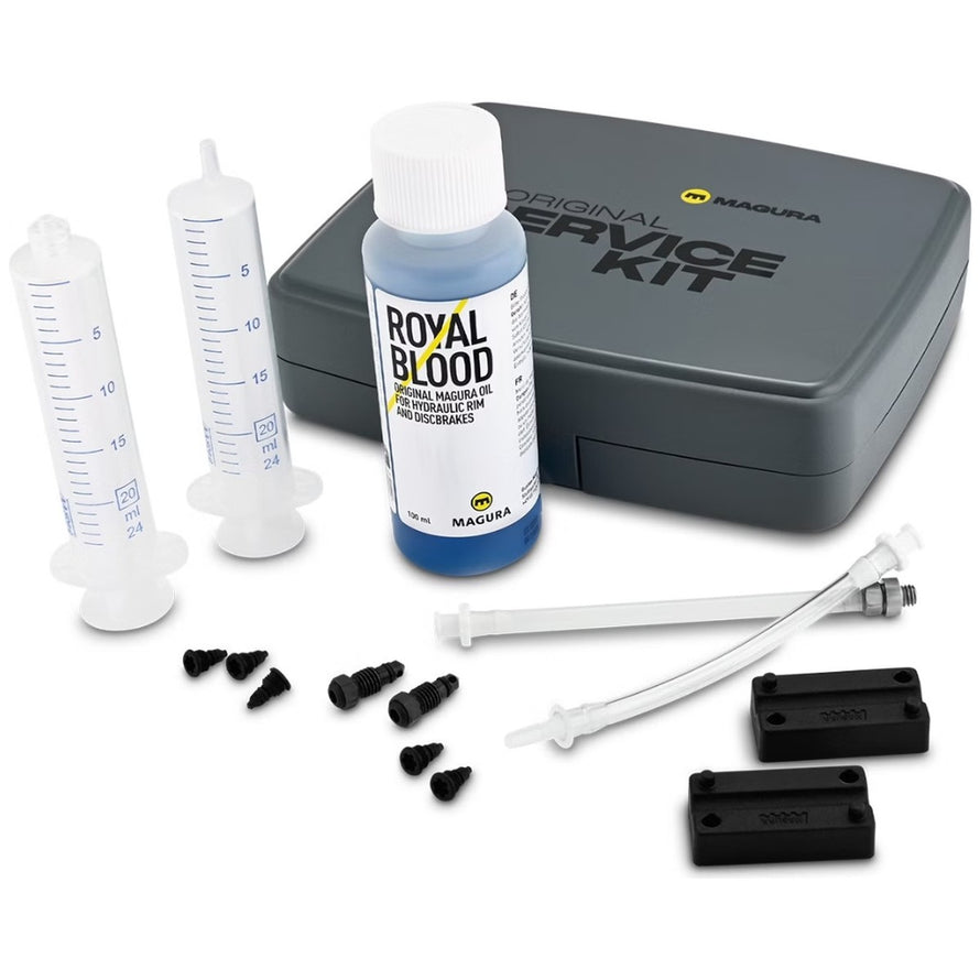 Kit de purge Magura Core avec huile minérale pour maintenance freins hydrauliques vélo