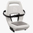 Qibbel siege velo enfant junior 6 plus blanc avec ceinture securite et assise confortable pour porte-bagages