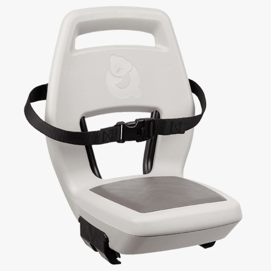 Qibbel siege velo enfant junior 6 plus blanc avec ceinture securite et assise confortable pour porte-bagages
