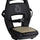 Siège vélo enfant junior 6+ Qibbel noir beige avec harnais de sécurité pour fixation arrière