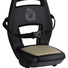 Siège vélo enfant junior 6+ Qibbel noir beige avec harnais de sécurité pour fixation arrière