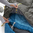 Détail de la fermeture éclair du sac de couchage quilt Ember Regular Sea to Summit pour une isolation renforcée
