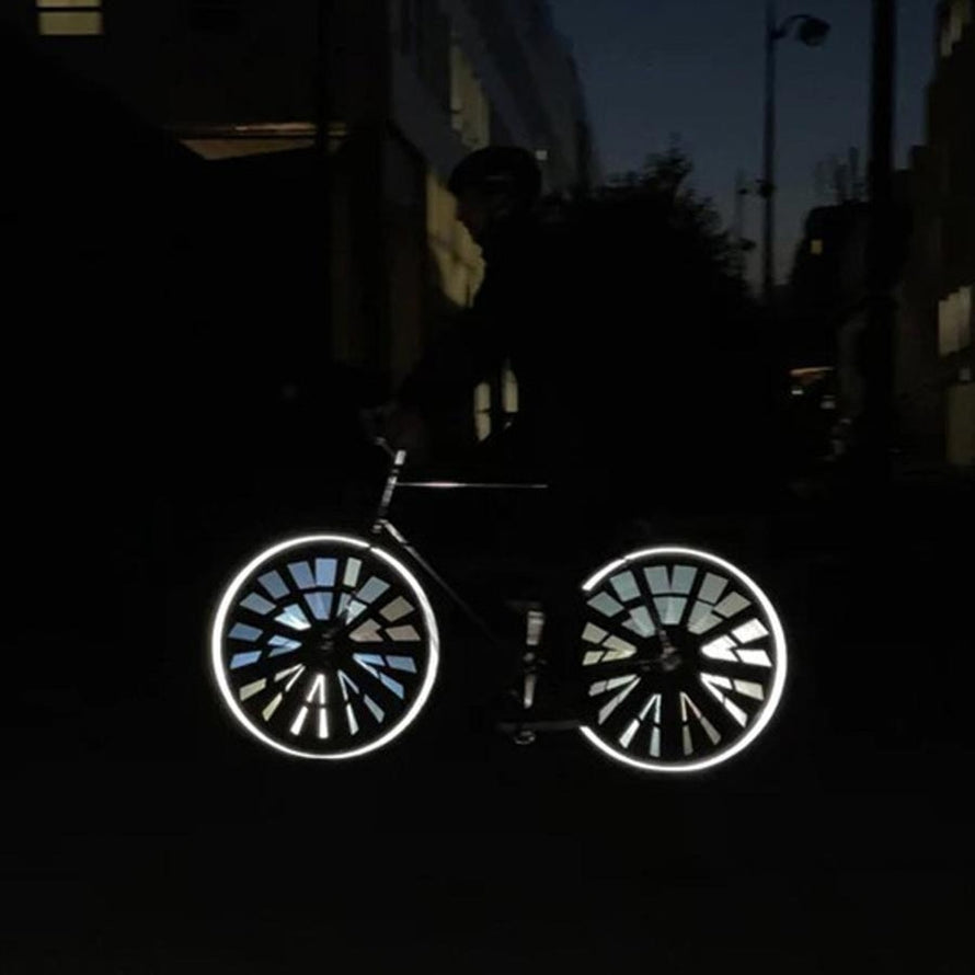 Reflecteurs pour rayons de velo Rainette 80 mm lot de 12 pieces pour securite et visibilite optimale la nuit