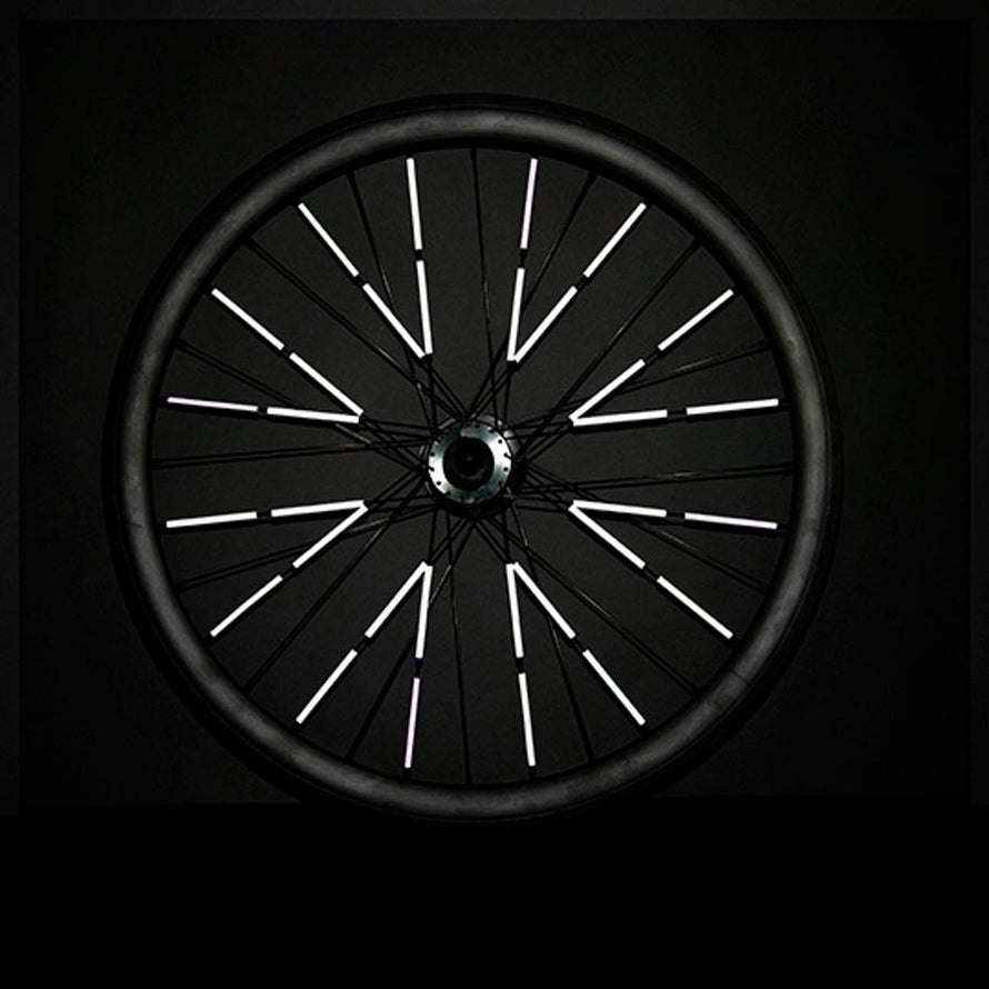 Reflecteurs lumineux pour rayons de velo Rainette 80 mm pack de 12 pieces pour meilleure securite nocturne