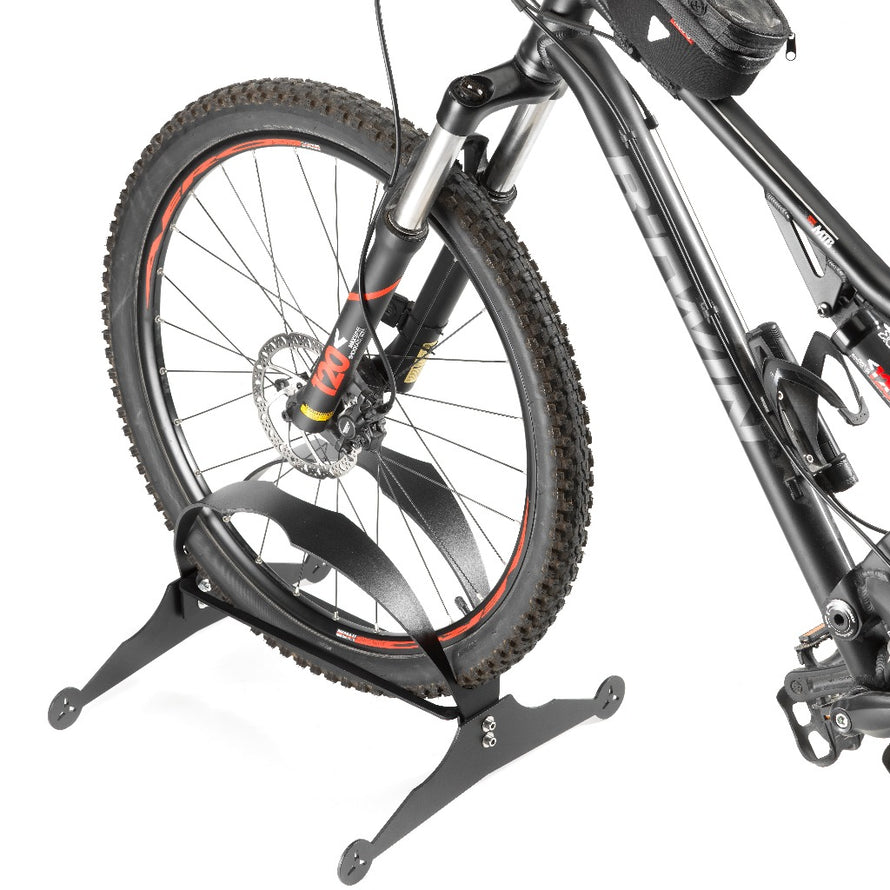 range-vélo au sol 1 place Andrys 36 mm vélo de route vue avec vtt