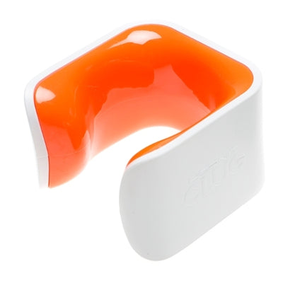 Support au mur design pour vélo Hornit Clug Hybrid blanc et orange