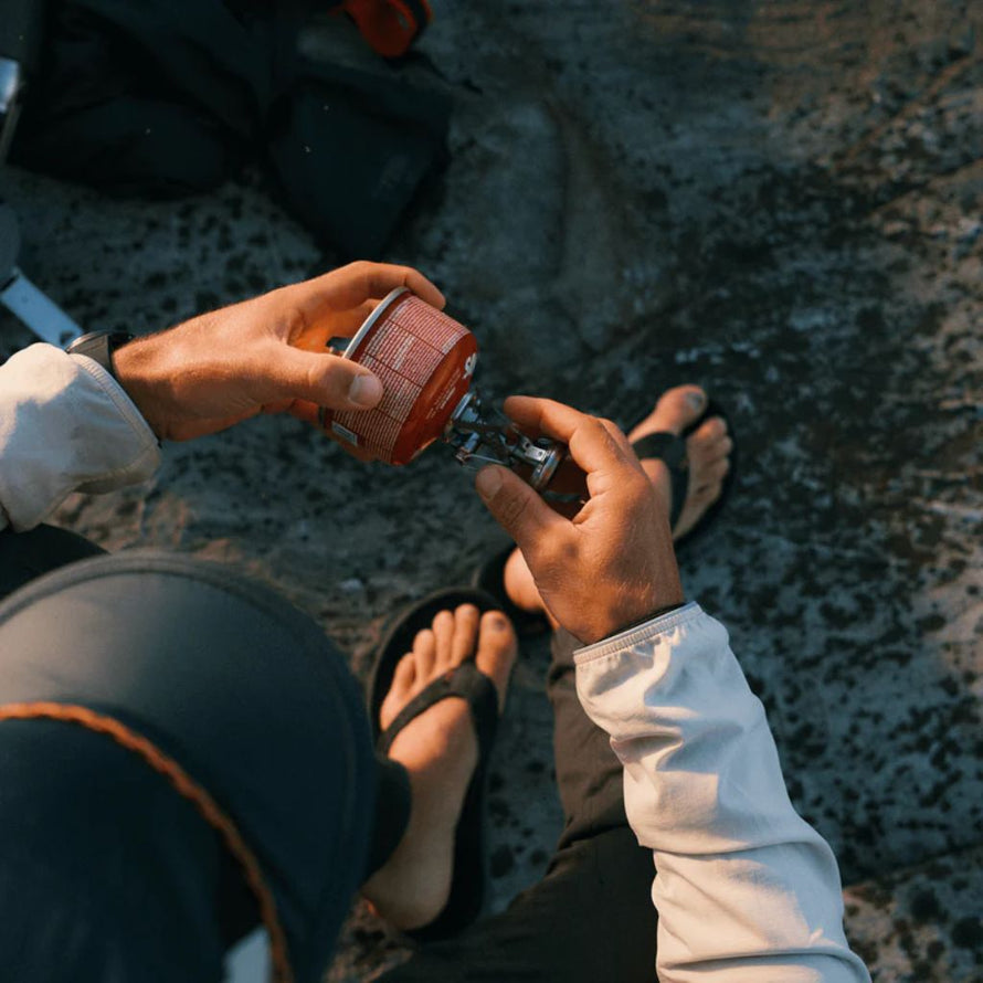 Détail du brûleur du réchaud à gaz Primus Micron III