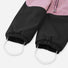Poignets elastiques avec sangles de la combinaison softshell enfant Reima Mjosa rose et noir pour un maintien optimal