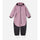 Combinaison softshell enfant Reima Mjosa rose et noir avec fermeture éclair, idéale pour protéger du vent et de la pluie