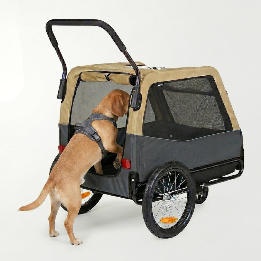 Polisport remorque pour chien pour vélo 2-en-1 jusqu'à 23 kg