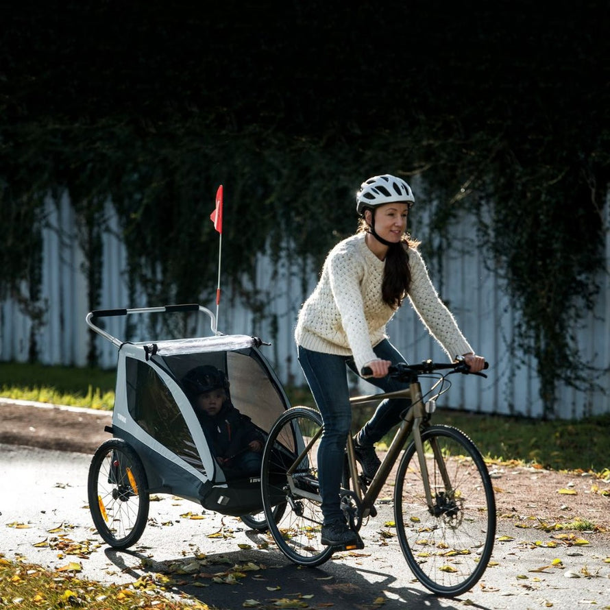 Remorque poussette Thule Chariot Coaster XT pour 2 enfants, confort et sécurité pour vos balades à vélo