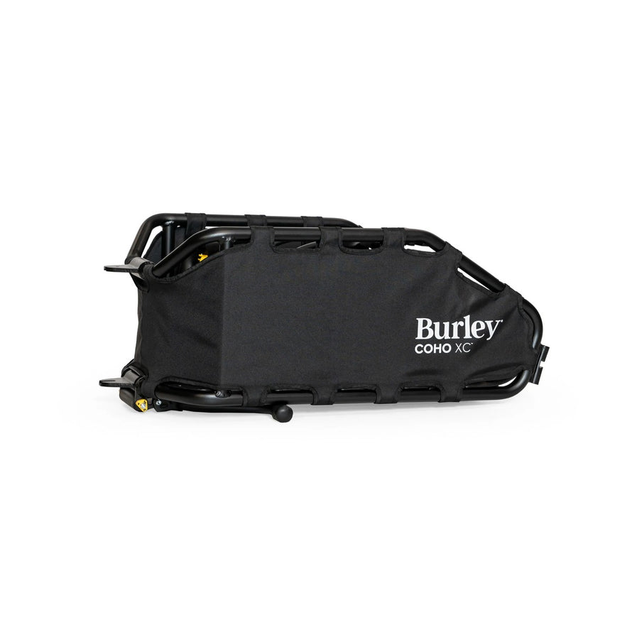 Remorque velo monoroue Burley Coho XC 70 L avec amortisseur pour transport velo confortable et durable