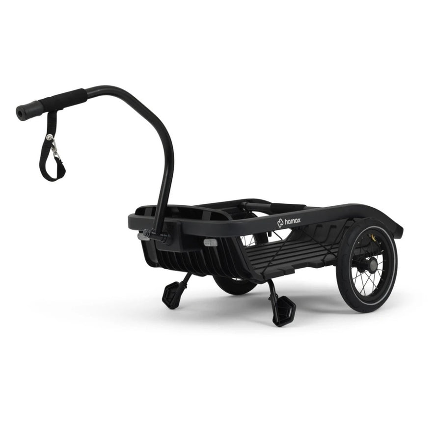 Remorque velo cargo Hamax Venture noire robuste et pratique pour transporter charges lourdes en toute securite