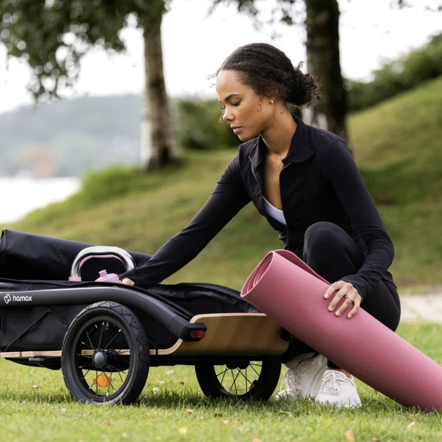 Remorque velo cargo Hamax Venture pratique et design pour transporter vos affaires de loisirs en toute simplicité