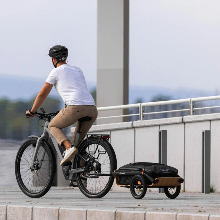 Remorque velo cargo Hamax Venture ideale pour le transport quotidien de charges urbaines avec confort et securite