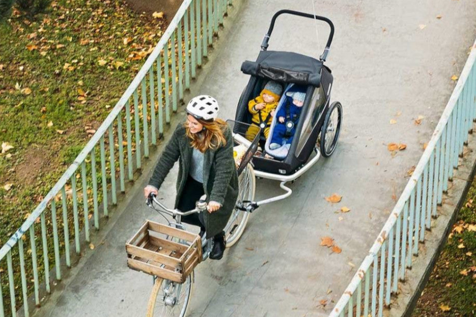Formas de enchaches de remolques de bicicleta