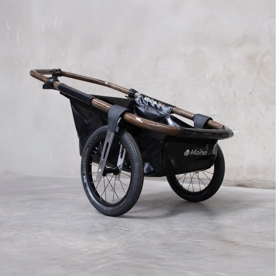 Remorque vélo Globe for you Maïna 16+ pliable avec structure solide et grandes roues pour un transport pratique