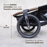 Remorque vélo Globeforyou Maïna 16+ avec roues fatbike Schwalbe et fourche universelle pour une meilleure stabilité