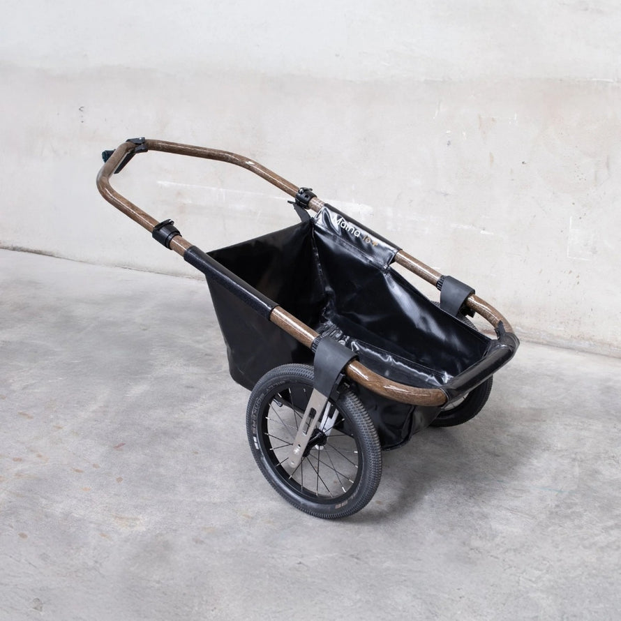 Remorque vélo pliable Globe for you Maïna 16+ avec cadre léger et roues larges pour un transport simple et sécurisé