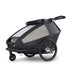 Remorque velo modulaire Yuuna Croozer vue profil lateral pour enfants, chiens et transport cargo polyvalent