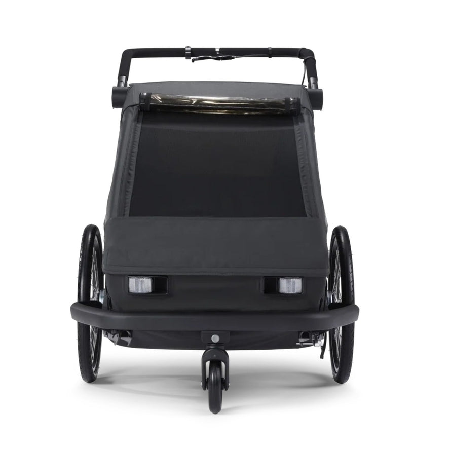 Remorque velo modulaire Yuuna Croozer 3 en 1 pour transporter enfants, chien et bagages en toute securite