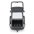 Remorque velo modulaire Yuuna Croozer vue avant pour transport enfant chien et cargo securise